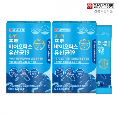 [일양약품] 프라임 프로바이오틱스 유산균19 30포 x 3박스 (업체별도 무료배송)