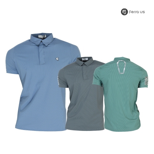 [페라어스] 남성 골프 세로라인 반팔 셔츠 CTYJ2042M1 3종 택1 (업체별도 무료배송)
